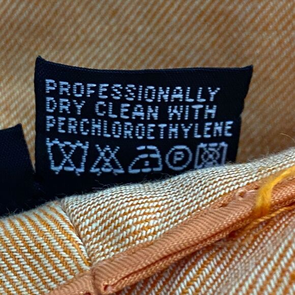 Etcetera Orange Linen Cotton Bootcut Pant Women's Size 8 - Picture 6 of 8